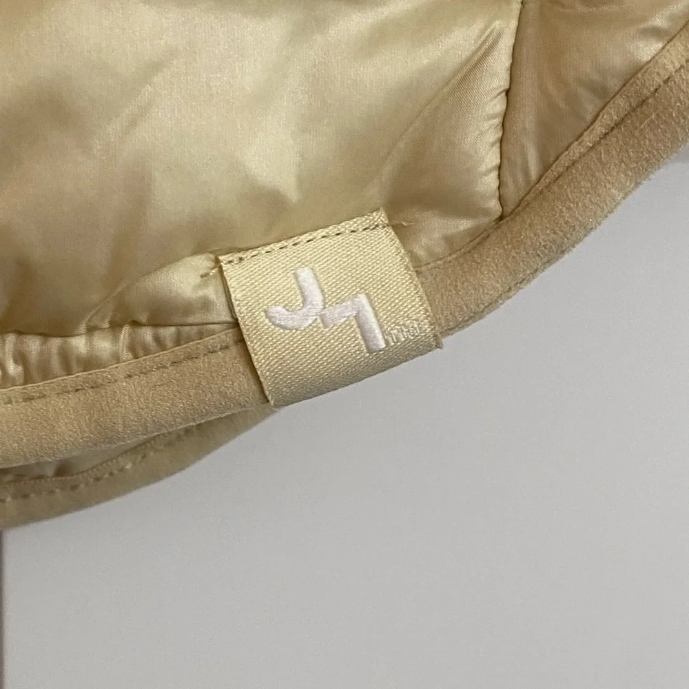 Joy Lab Women’s Sz XS Lightweight Puffer Vest Cream Zip Up Zippered Pockets - Picture 5 of 14